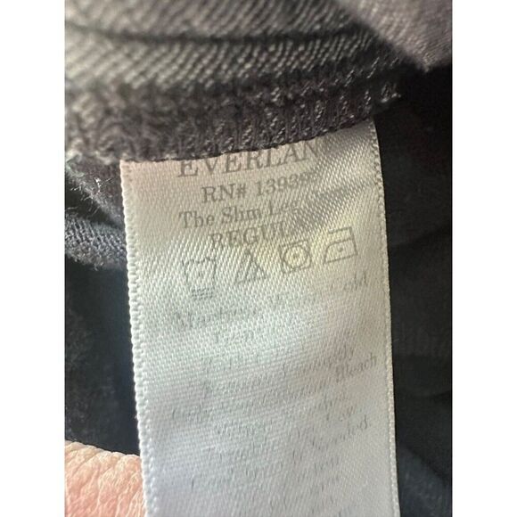 Everlane The Slim Leg Crop Pants Jeans in Black Women's Size 8 - Picture 8 of 9